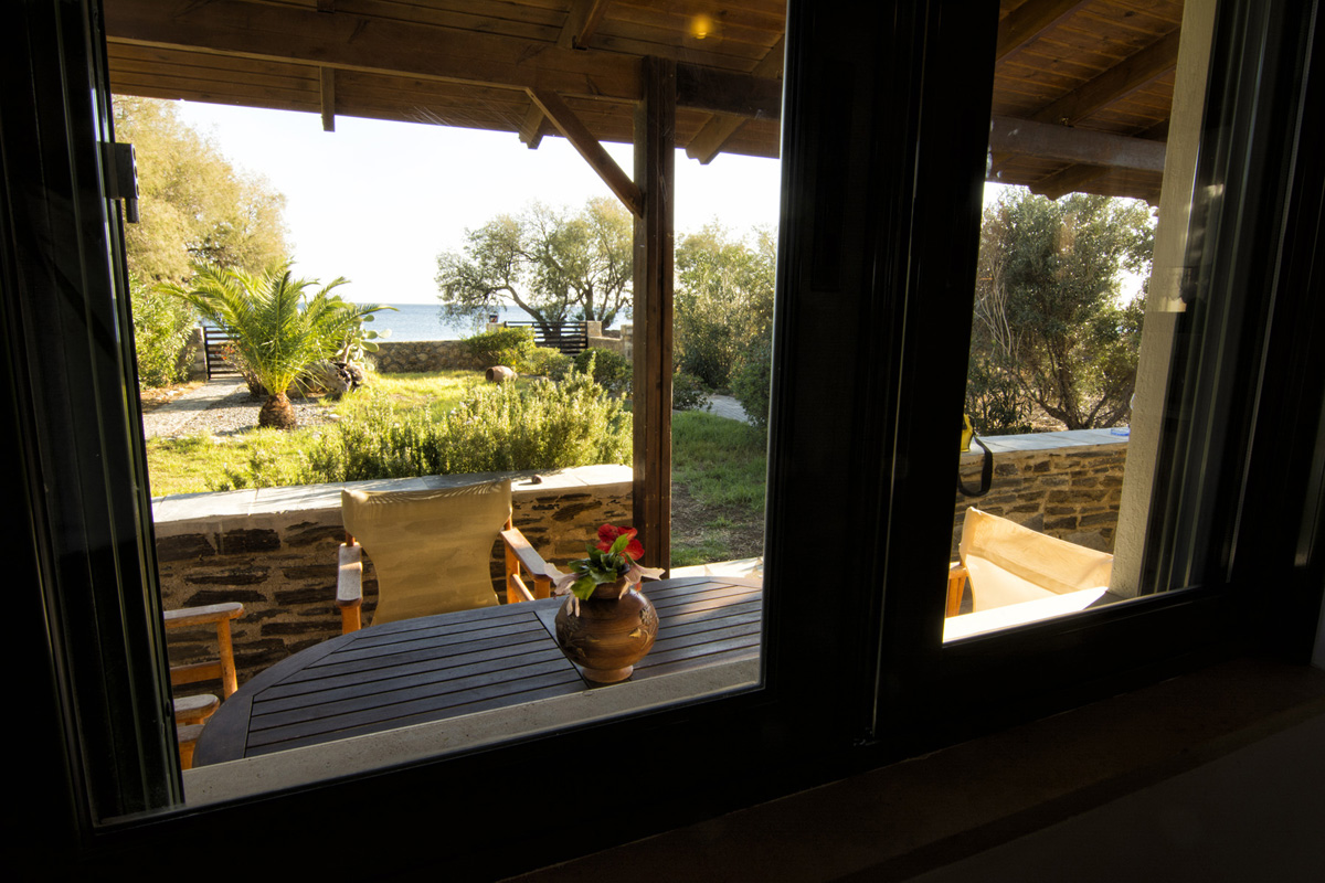 Sea view from inside